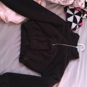 Black Cropped Sweater